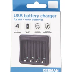 Chargeur batterie USB - Noir<Zeeman Sale