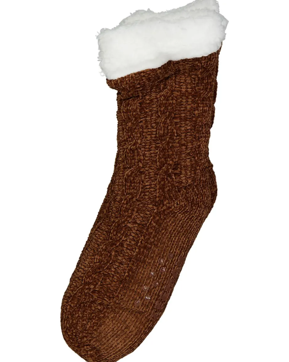 Chaussettes d'intérieur - Marron<Zeeman Online