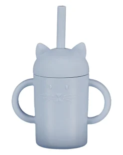 Gobelet avec paille - Bleu<Zeeman Online