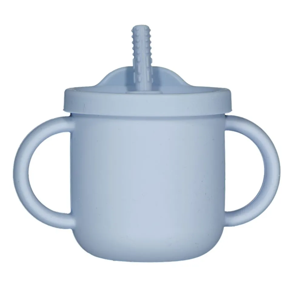 Gobelet avec paille - Bleu<Zeeman Sale