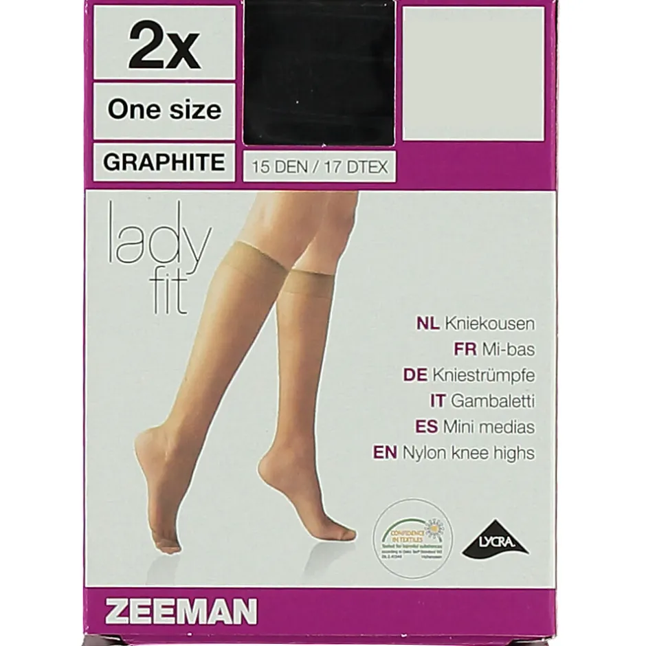 Lady fit Mi-bas - Graphite<Zeeman Clearance