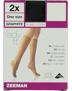 Lady fit Mi-bas - Noir<Zeeman Clearance